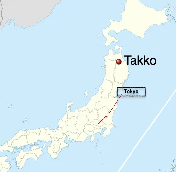 Takko on map